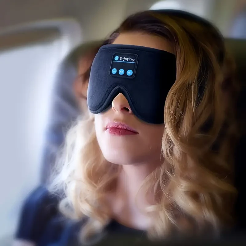 Máscara para dormir con auriculares inalámbricos Auriculares para dormir Máscara para dormir inalámbrica Auriculares para dormir para quienes duermen de lado El mejor regalo y artículo esencial de viaje
