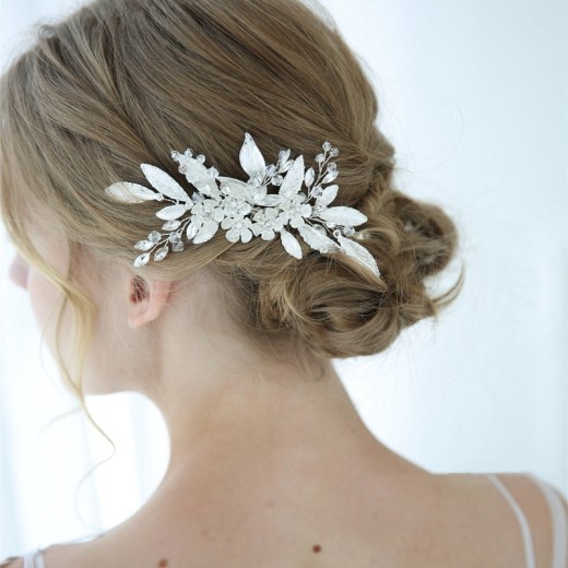 Peine para el cabello hecho a mano de la serie Sen, accesorios para vestidos de novia