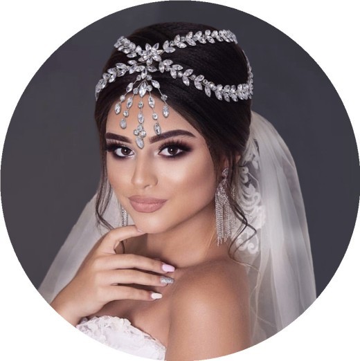 Accesorios para el cabello de diamantes de imitación simples y elegantes con diamantes