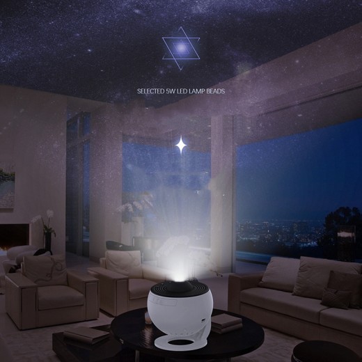 Proyector de galaxia con luz nocturna y cielo estrellado, lámpara de planetario con rotación de 360 ​​grados para dormitorio infantil, regalo de San Valentín, decoración de boda