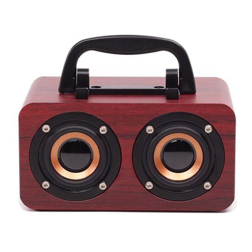 Altavoz Bluetooth inalámbrico portátil de madera para exteriores