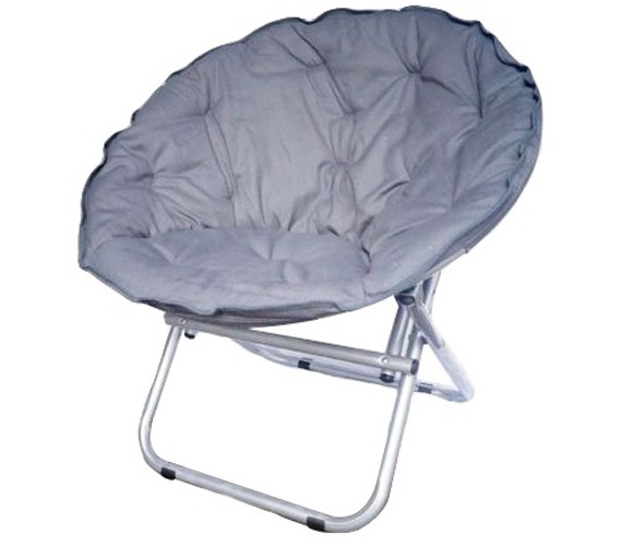 Sillón Lunar Plegable Relajante Plateado