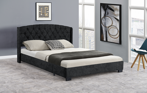 Cama King 167 x 203 cm Plata
