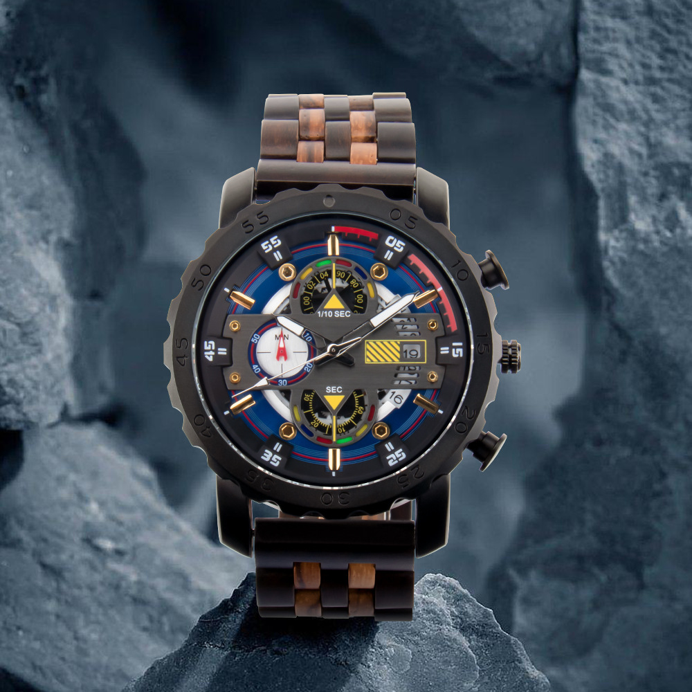 Mesa de madera con esfera grande luminosa multifuncional