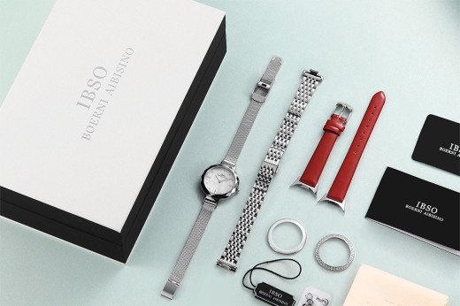 Relojes de acero inoxidable, mostradores de regalos personalizados, relojes genuinos