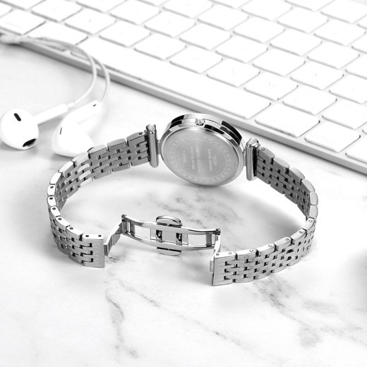 Relojes de acero inoxidable, mostradores de regalos personalizados, relojes genuinos