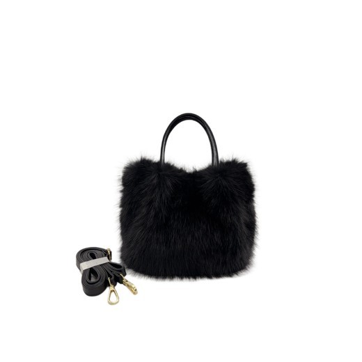 Bolso tote estilo piel de zorro para mujer