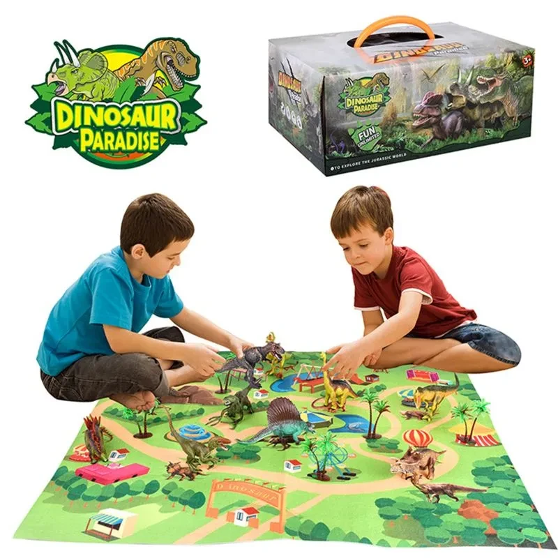 Escena de alfombra del juego Dinosaur World