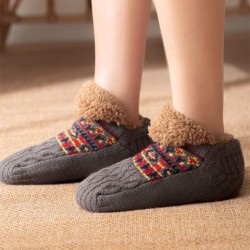 Calcetines de suelo para interior y exterior, cálidos y antideslizantes, para otoño e invierno, para hombre y mujer.