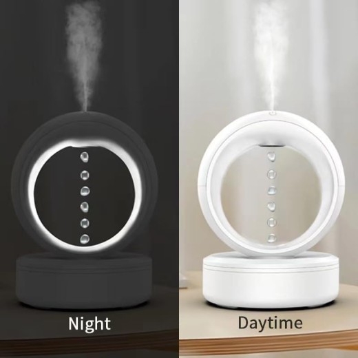 Humidificador de aire antigravedad, humidificador de contracorriente silencioso, nebulizador de gotas de agua levitantes, humidificadores eléctricos