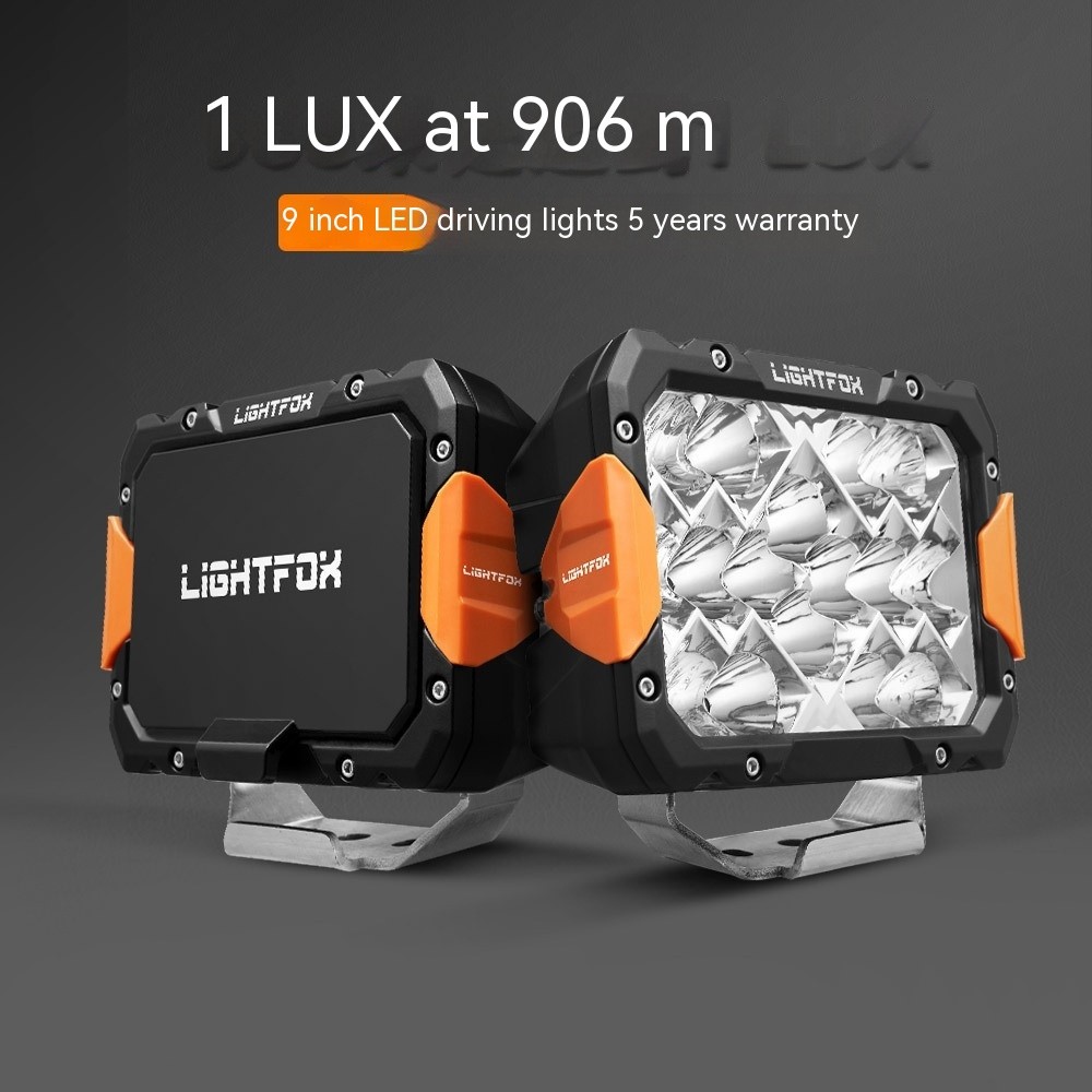 Reequipamiento de vehículos todoterreno con luces LED en el parachoques delantero