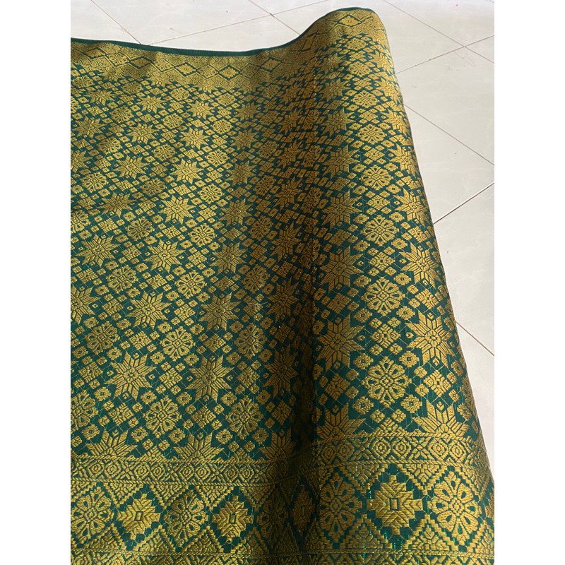 (Tela étnica indonesia) Songket de Palembang/Songket grueso de primera calidad/Songket típico de Sumatra/Tejido de Sumatra