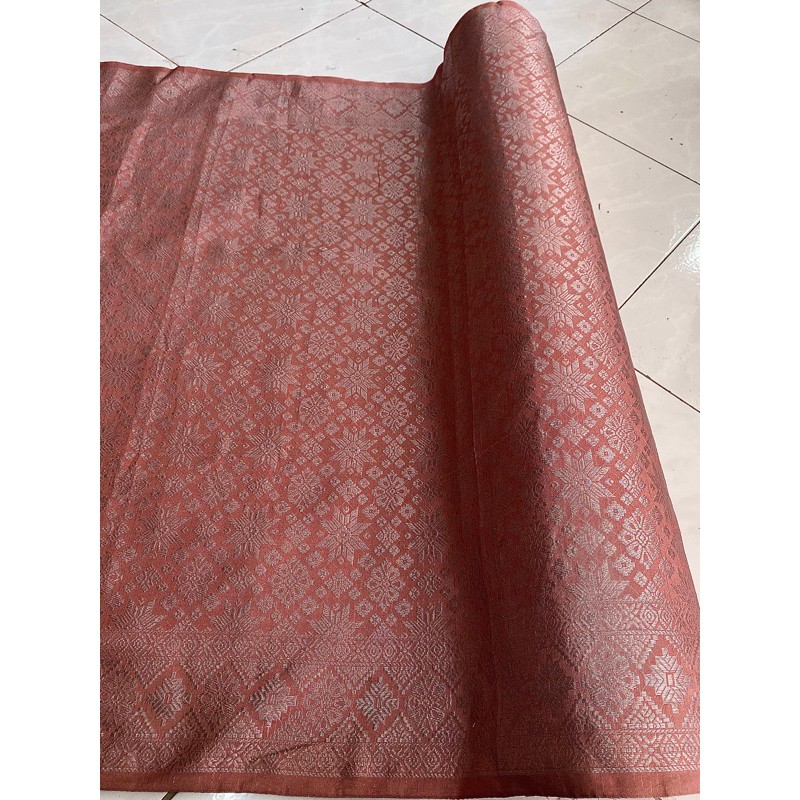 (Tela étnica indonesia) Songket de Palembang/Songket grueso de primera calidad/Songket típico de Sumatra/Tejido de Sumatra