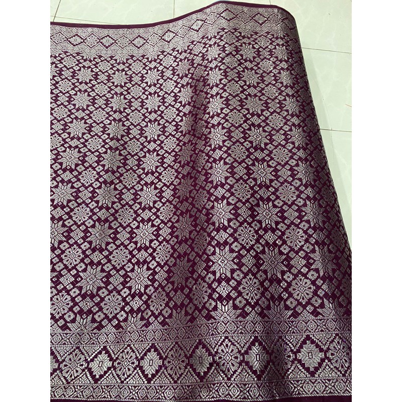 (Tela étnica indonesia) Songket de Palembang/Songket grueso de primera calidad/Songket típico de Sumatra/Tejido de Sumatra