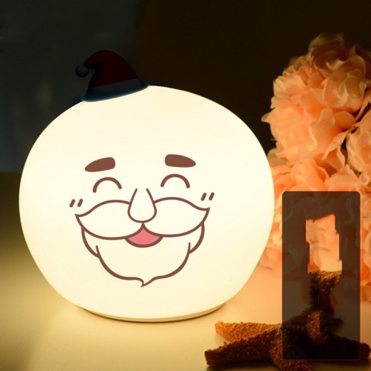 Luz nocturna de silicona para regalo de Navidad