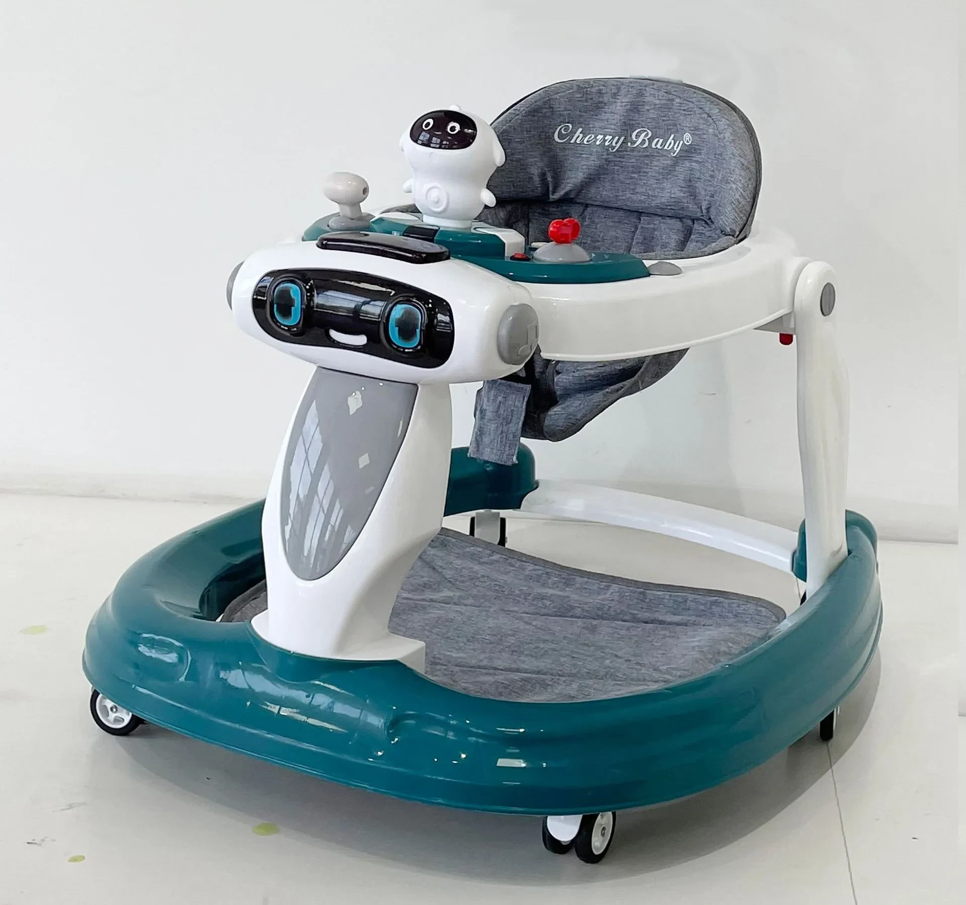 Andador antivuelco multifuncional para bebés y niños.