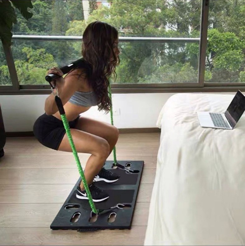 Aparato de Rally Multifuncional Gimnasio Tabla de Fitness Portátil Cable de Rally Conjunto para el Hogar