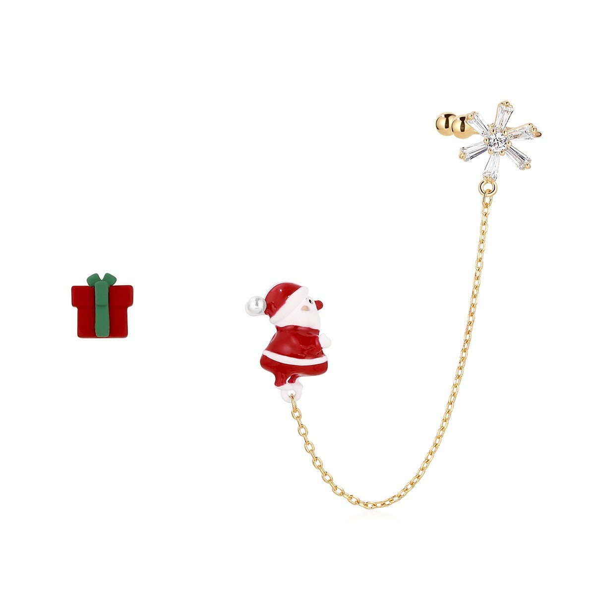 Pendientes largos con flecos para hombre mayor, regalo de Navidad