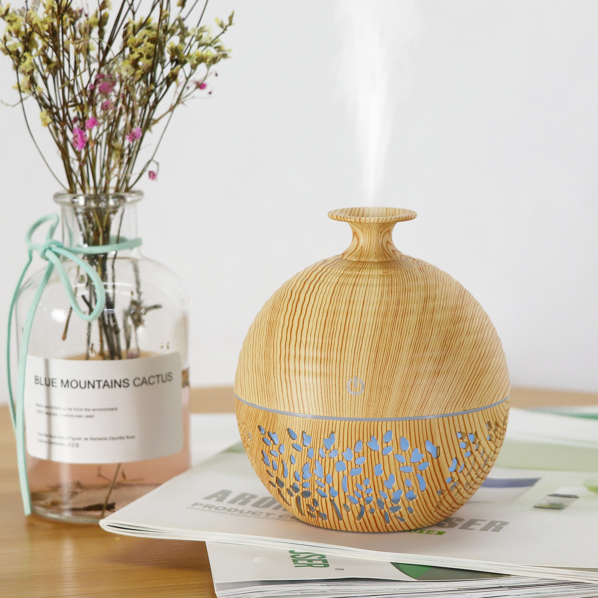 Humidificador difusor de aroma hueco portátil para el hogar