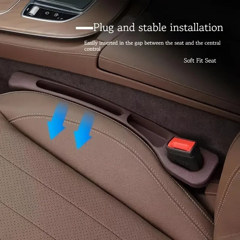 Organizador de silicona para asientos de coche (2 unidades) - Gran capacidad para guardar teléfonos, llaves y monedas - Compatible con la mayoría de sedanes, SUV y camionetas