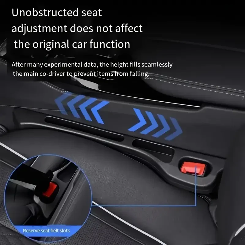 Organizador de silicona para asientos de coche (2 unidades) - Gran capacidad para guardar teléfonos, llaves y monedas - Compatible con la mayoría de sedanes, SUV y camionetas