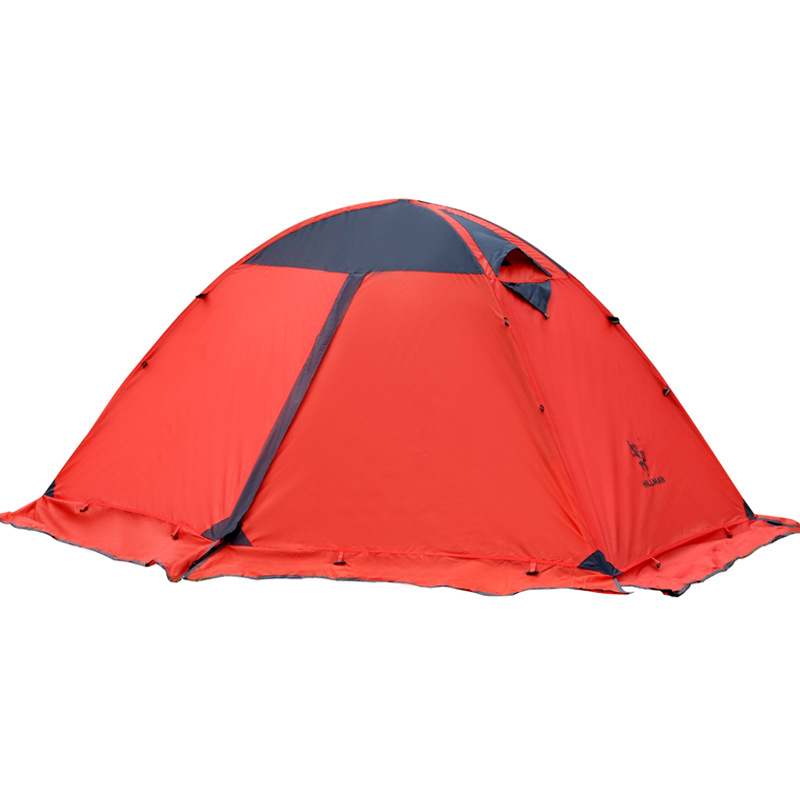 Tienda de campaña de aluminio de doble capa para acampar al aire libre