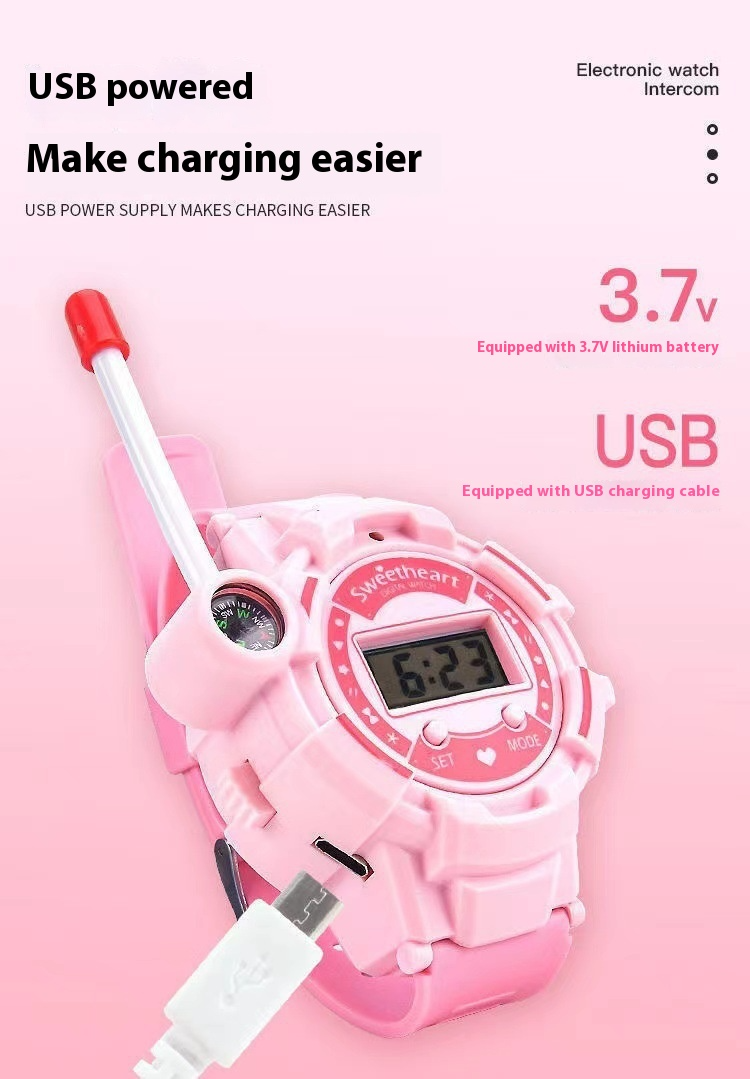 Un par de walkie-talkies de juguete para niños con llamadas inalámbricas HD de larga distancia