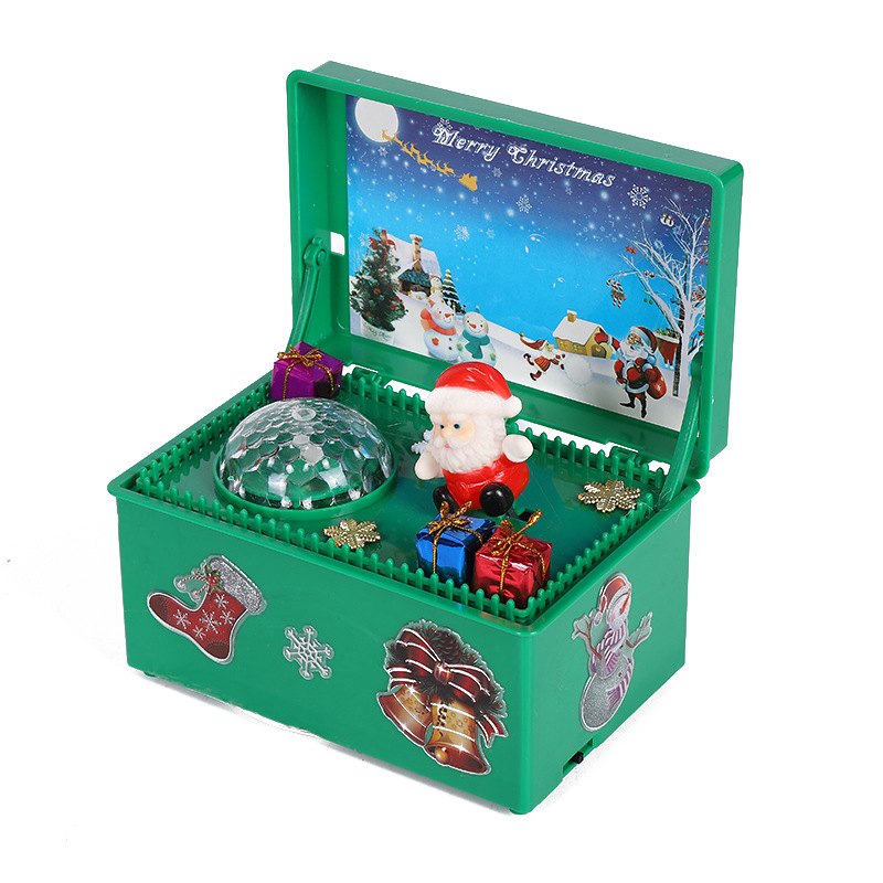 Caja de regalo navideña para pareja de música infantil