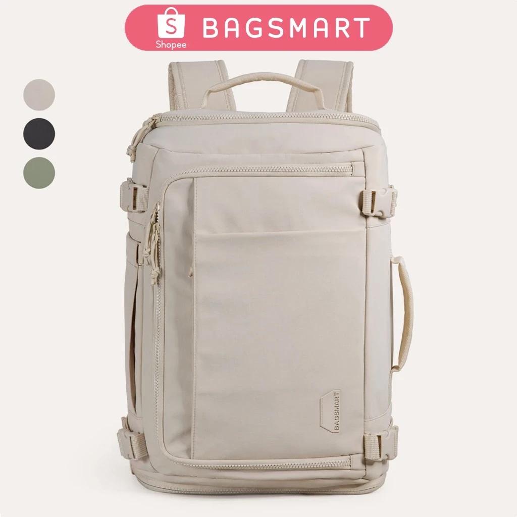 Mochila de viaje BAGSMART Tas para portátil de 15,6 pulgadas, 28 l, impermeable, para llevar en el día a día, bolsa de viaje