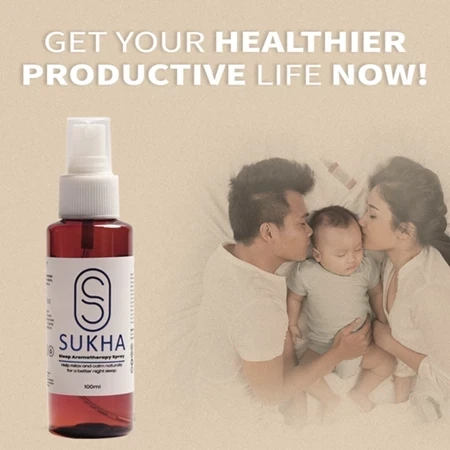 Sukha Pulas - Spray de aromaterapia natural para dormir profundamente (100 ml)