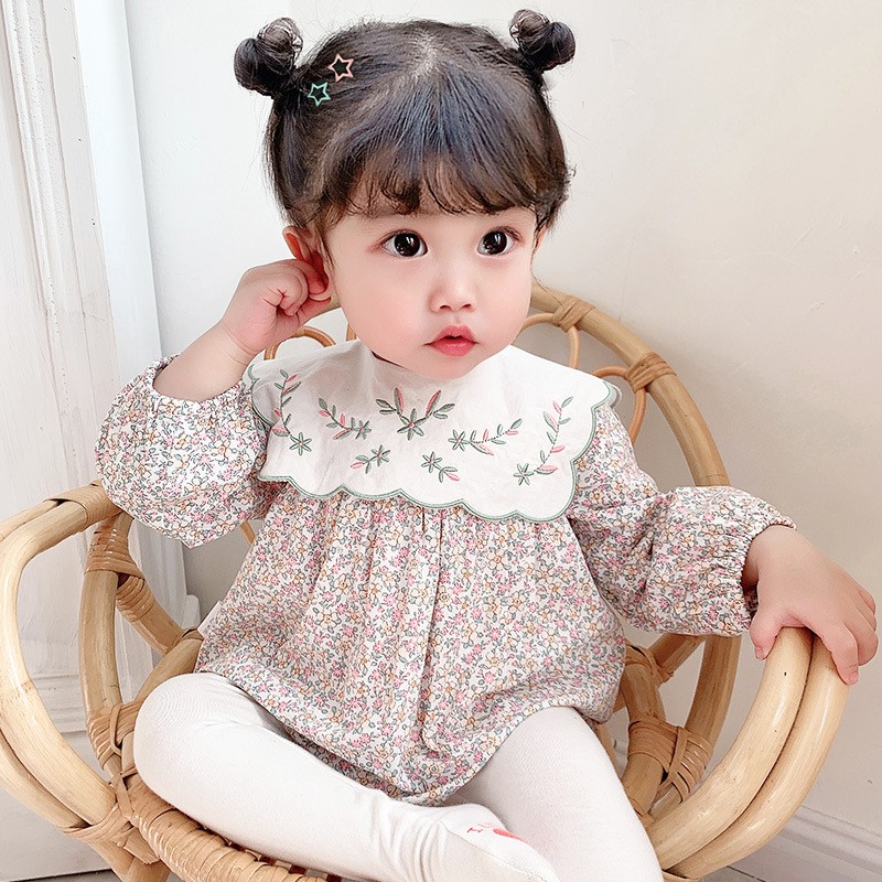 Ropa para gatear para niñas, flores para bebés, ropa de una pieza, ropa de pedos