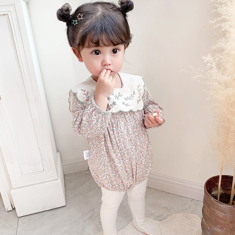 Ropa para gatear para niñas, flores para bebés, ropa de una pieza, ropa de pedos