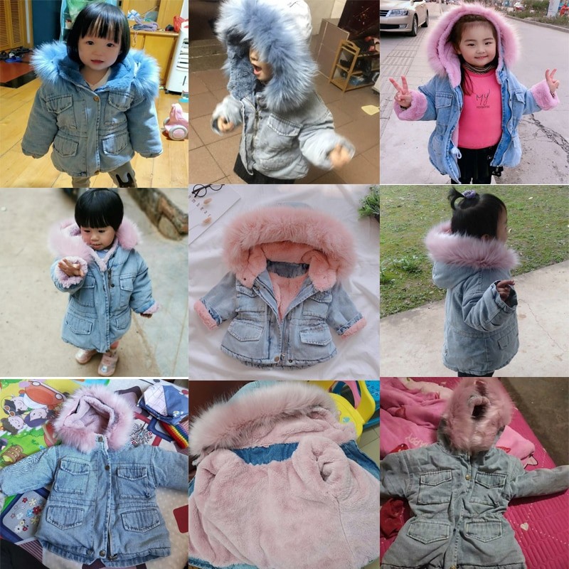Chaqueta vaquera de terciopelo para niña, otoño e invierno