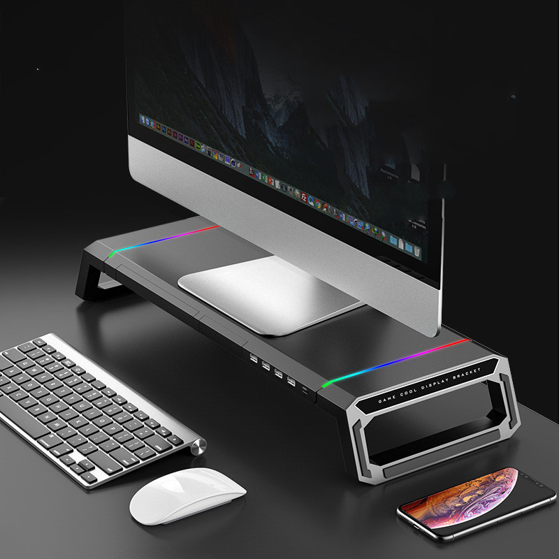 Soporte multifunción para monitor, soporte para computadora portátil
