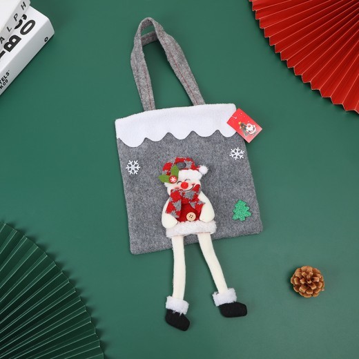 Bolso de mano con decoración navideña para regalar dulces