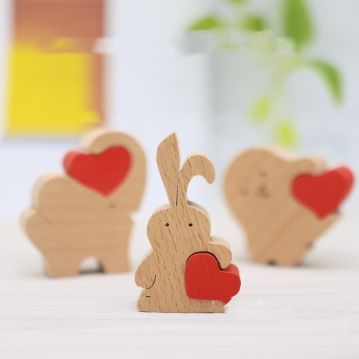 Regalo de Navidad de artesanía de madera maciza