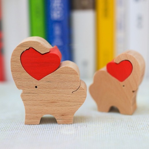 Regalo de Navidad de artesanía de madera maciza