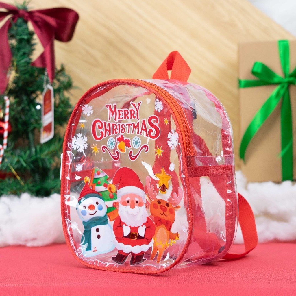 (BOLSA TRANSPARENTE) Bolsa especial de Navidad / Regalo de recuerdo de Navidad SE PUEDE COMPRAR INDIVIDUALMENTE