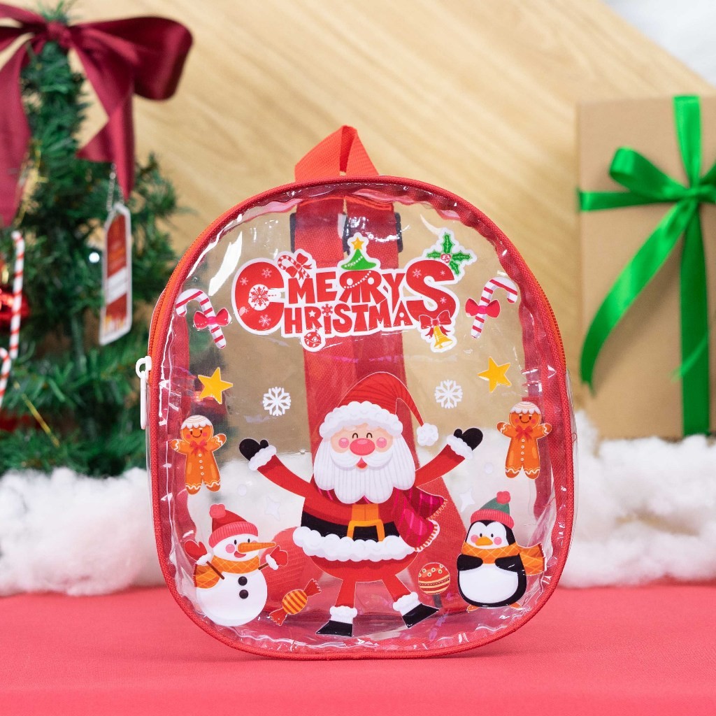 (BOLSA TRANSPARENTE) Bolsa especial de Navidad / Regalo de recuerdo de Navidad SE PUEDE COMPRAR INDIVIDUALMENTE