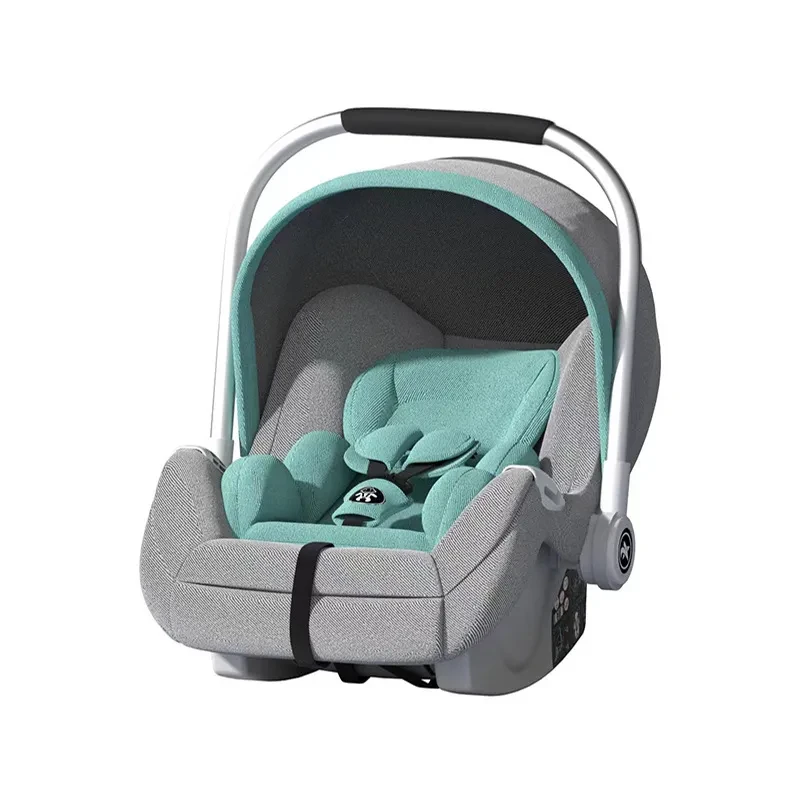 Cuna portátil para coche de bebé con asiento de seguridad plegable
