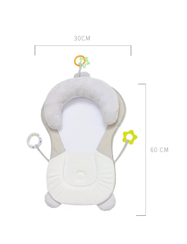 Almohadilla de posicionamiento para bebés, almohadilla para dormir, almohada correctora de cabeza anti-flexión