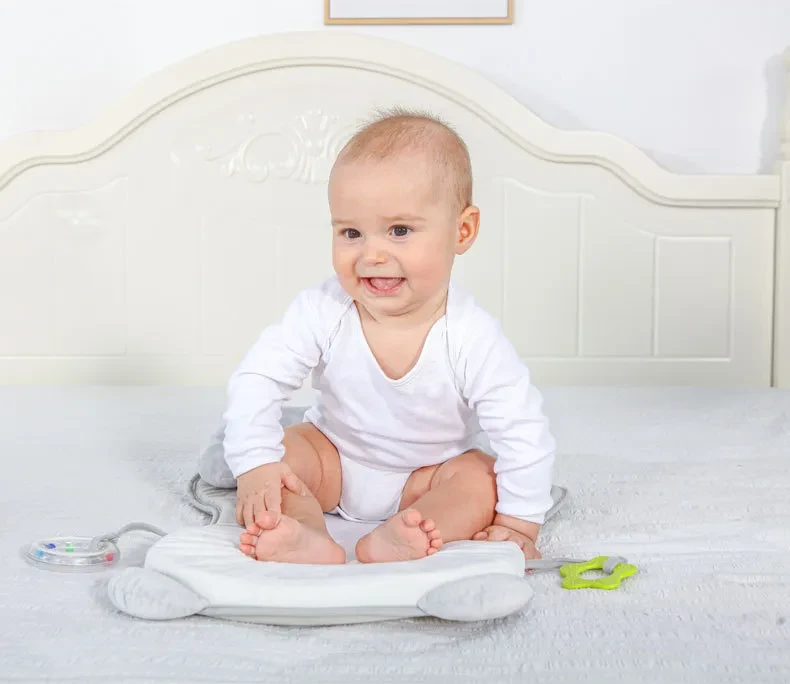 Almohadilla de posicionamiento para bebés, almohadilla para dormir, almohada correctora de cabeza anti-flexión