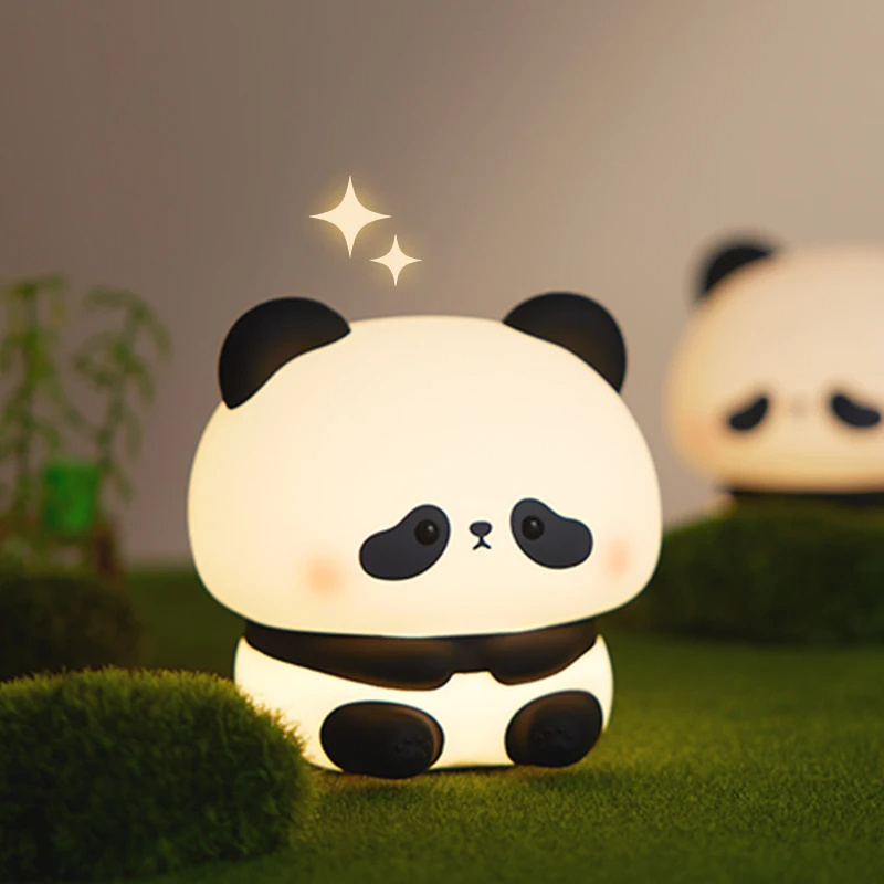 Brighten your home with the Panda LED Night Light—a cute silicone touch lamp with adjustable brightness, USB rechargeability, and a built-in timer. Perfect for children’s bedrooms, gifting, and home décor.
