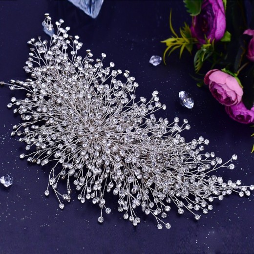 Shop Handmade Rhinestone Headdress Wedding Hair Accessories. Elegant, versatile, and perfect for NZ brides. Add sparkle to your wedding look today!