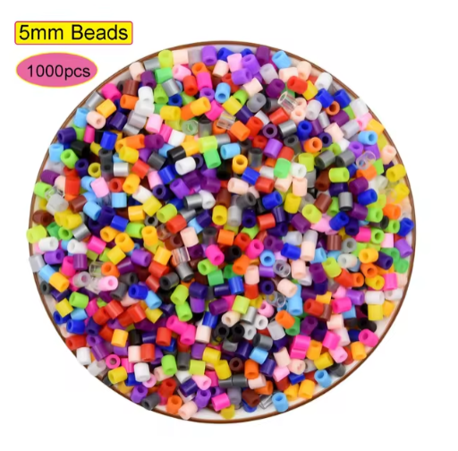Discover the 1000pcs/pack 5mm Hama Beads in new colors. Perfect for 3D puzzles, jigsaw puzzles, and educational Perler beads activities for kids. Enhance creativity and learning with this fun and colorful bead set.