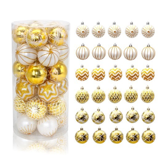 Product Description for Christmas Tree Decoration Balls in Bucket Introduction: A Complete Holiday Decoration Set for Your Christmas Tree Transform your home into a festive wonderland with the Christmas Tree Decoration Balls in Bucket. This carefully cura