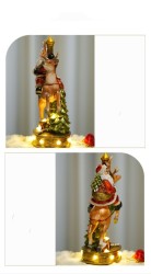 Crafted from high-quality resin, these ornaments play classic holiday tunes like 'Jingle Bells' and 'Silent Night,' making them a perfect gift or festive addition to your holiday décor.