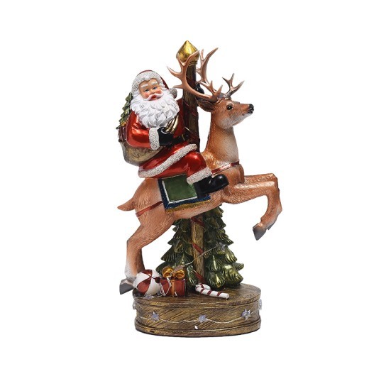 Crafted from high-quality resin, these ornaments play classic holiday tunes like 'Jingle Bells' and 'Silent Night,' making them a perfect gift or festive addition to your holiday décor.