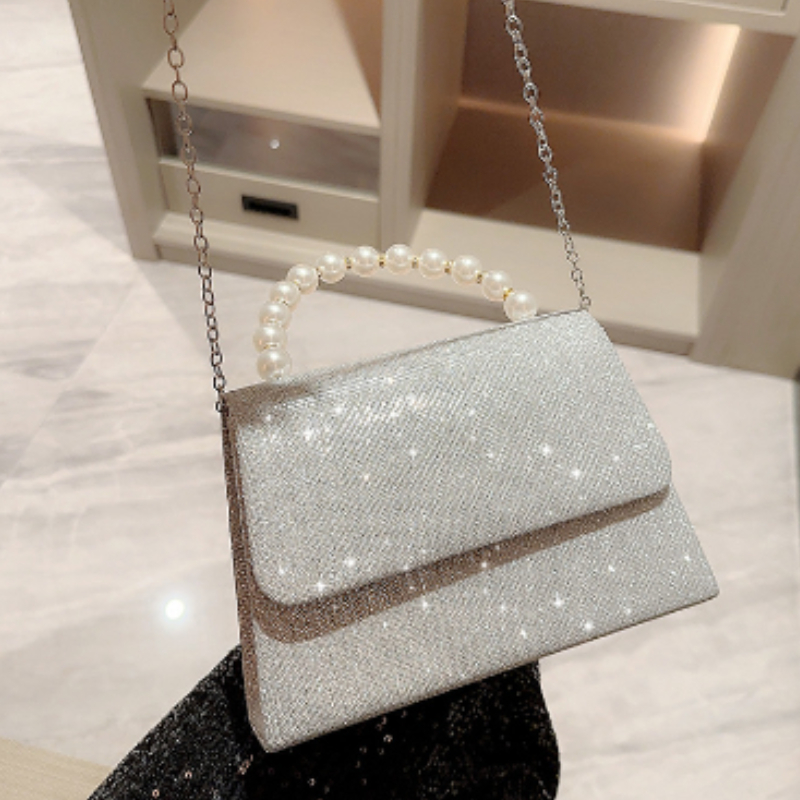 Bolso pequeño para mujer con diamantes de imitación para banquete y vestido de noche