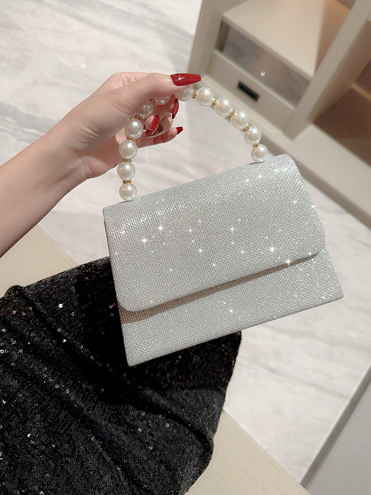 Bolso pequeño para mujer con diamantes de imitación para banquete y vestido de noche